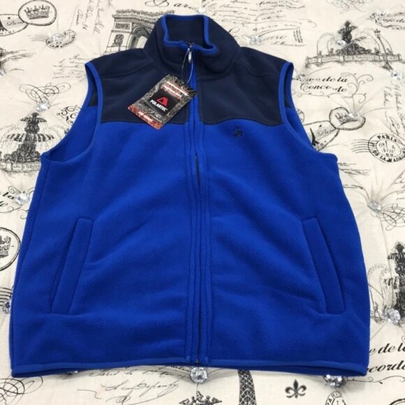 Brooks Brothers Colorblock Polar Fleece Zip Vest - Picture 3 of 8